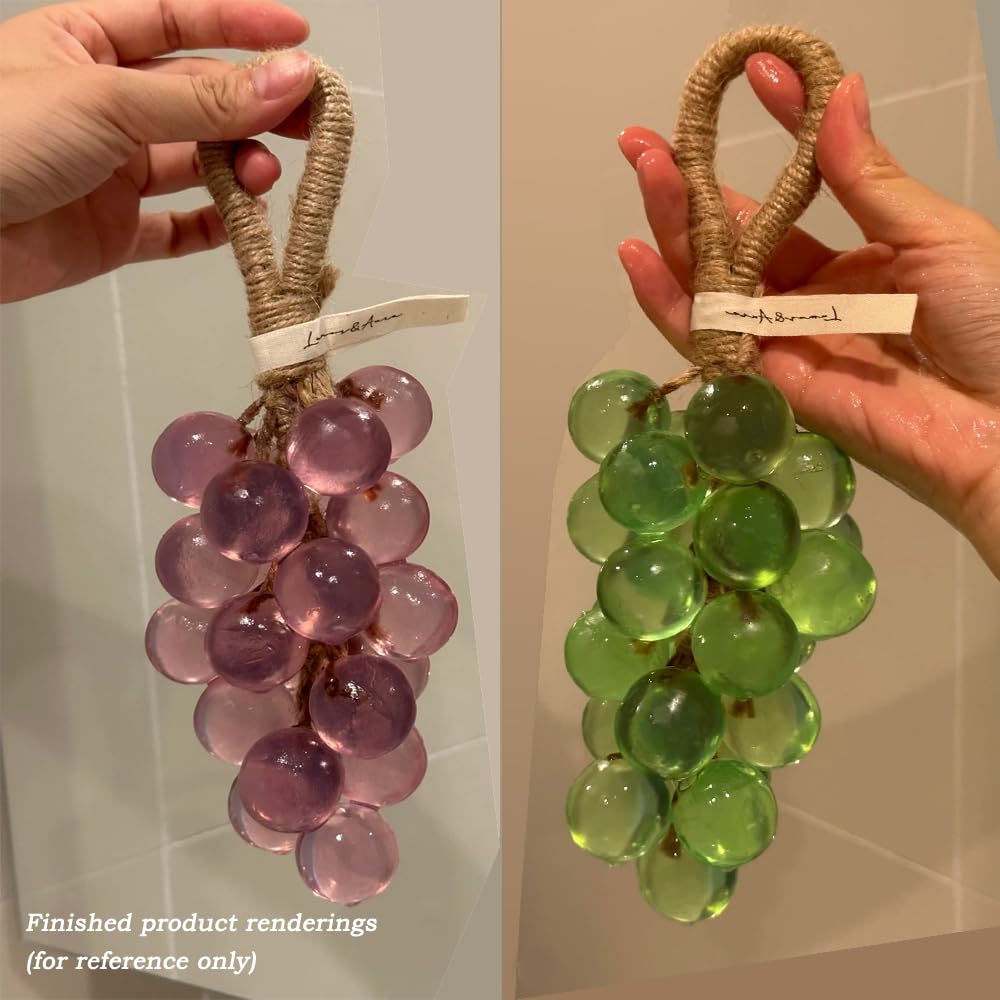 DIY Grape Soap Making Kit for Beginners, Complete Handmade Craft Set with Molds, Jute Rope, Mica Powder, Natural Soap Base & Tools Home Decor, Gift Ready