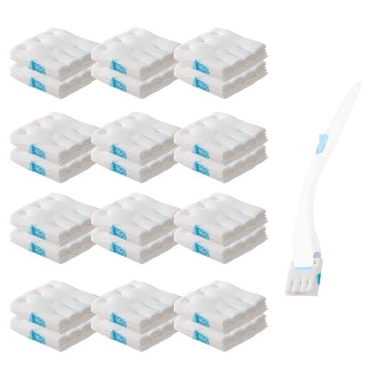 24 Pack Flushable Refills Compatible with Scrubbing Bubbles Toilet Bowl Brush, Disposable Cleaner Refills Pads for Scrubbing Bubbles Toilet Wand, Toilet Brush Refill Accessories (Only Pads)