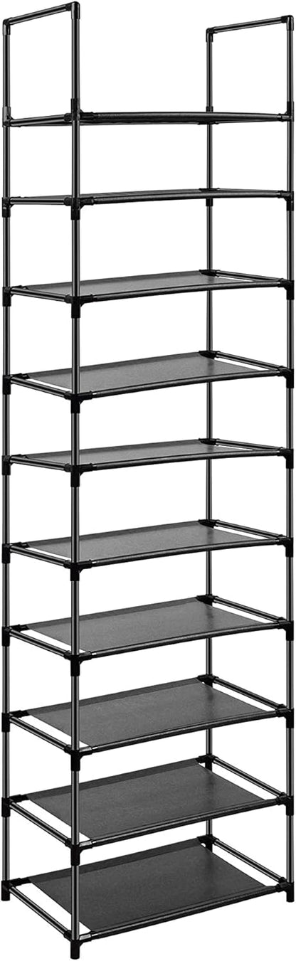 Easyhouse 10 Closet, 18-22 Tier Metal Shoe Rack for Entryway, Bedroom, Narrow Tall Shelf Organizer for Space Saving