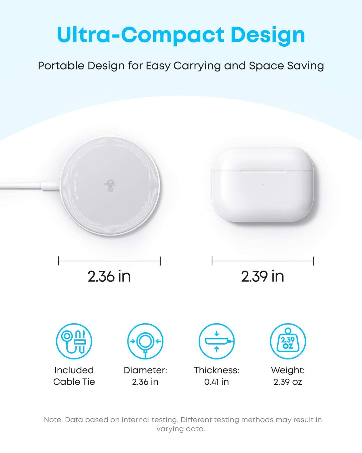 Anker Zolo Magnetic Wireless Charger, 2-Pack Qi2 Certified 15W MagSafe-Compatible Wireless Charging Pad, for iPhone 17/16/15/14/13 Series, AirPods, and More (Not for Pixel, Adapter Not Included)