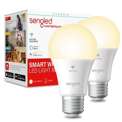 Sengled Smart Light Bulbs, Retro WiFi Light Bulbs, Vintage Filament Led light Bulbs, Smart Edison Bulbs That Work with Alexa & Google, ST19 Led Bulb 60 Watt Equivalent, 2000K E26 No Hub Required,4Pack
