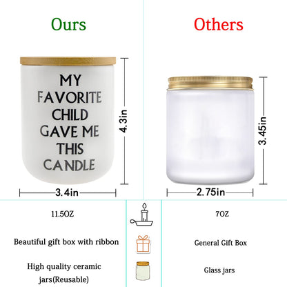 Lihome Mothers Day Gifts for Mom from Daughter Son, Funny Mother's Day, Fathers Day, Birthday, Thanksgiving Gifts, Vanilla Coconut Candles(11.5oz)