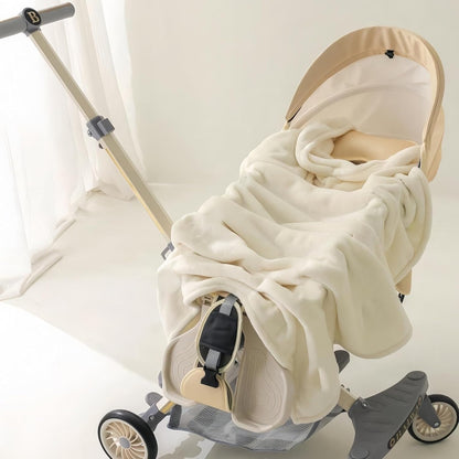 Skiennix Ultra Soft Baby Receiving Blanket - Cozy 31”x40” Neutral Swaddle for Boys & Girls