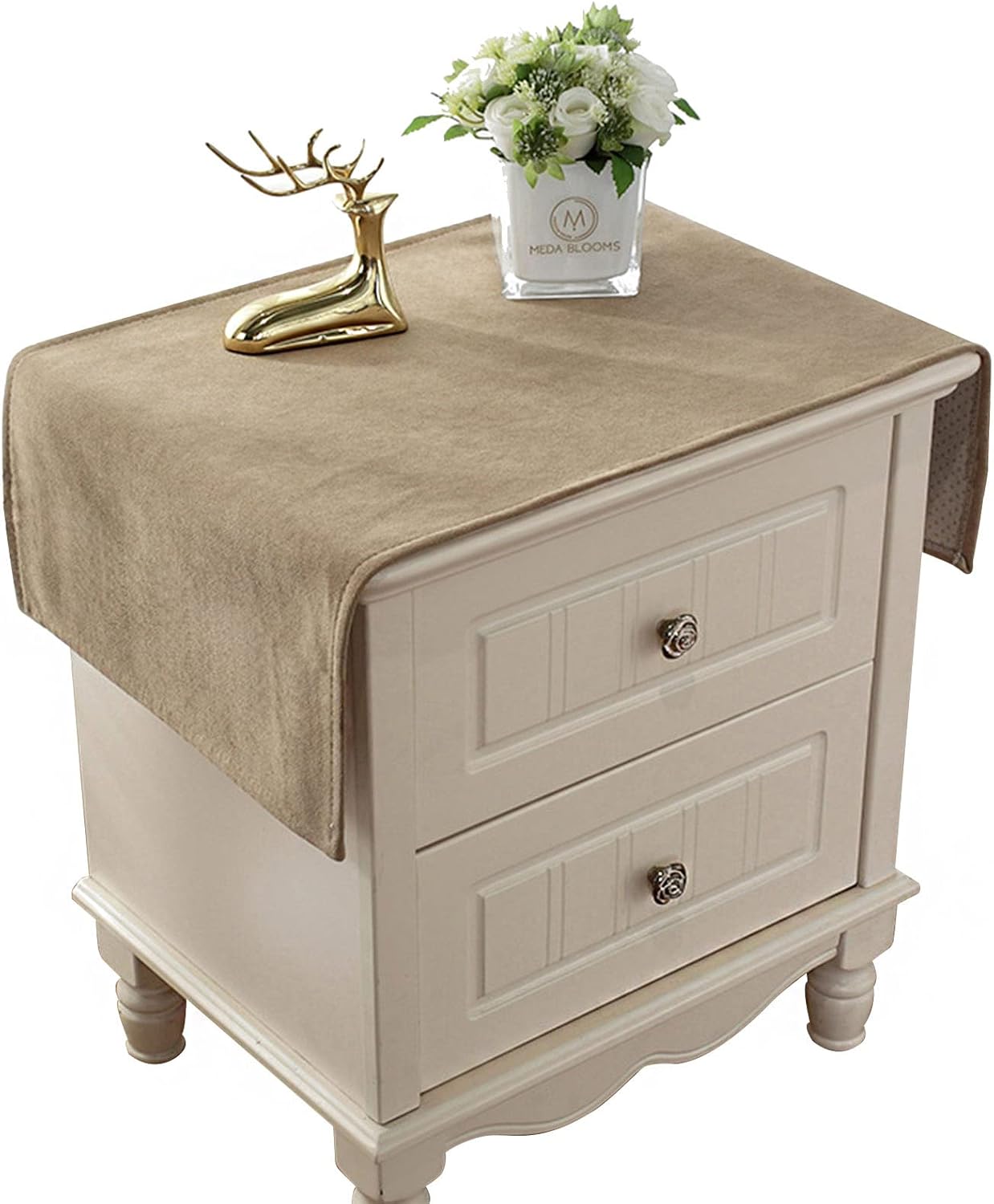 '-15.7 43.3 inches) Bedside Tablecloth Bedside Table Dustcover Tablecover Tabletop Home Decoration Fabric Tablecloth