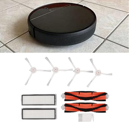 Sweeping Robot Main Brush Kit, Robot Vacuum Mop Main Brush Side Brush Filter Screen Replacement Parts
