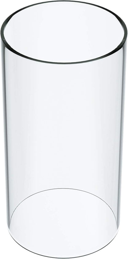 KETELAMP Hurricane Candle Holder - Open Ended, Bottomless Cylindrical Glass Lamp Shade, 3.5" x 6"