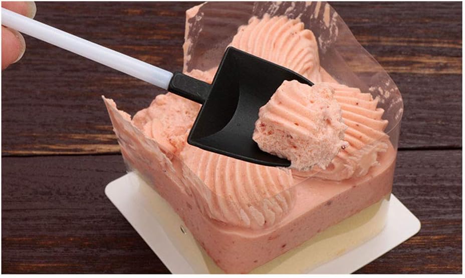 50pcs Disposable Plastic Mini Ice Cream Spoons, Shovel Shape Dessert Spoons, Party Supplies