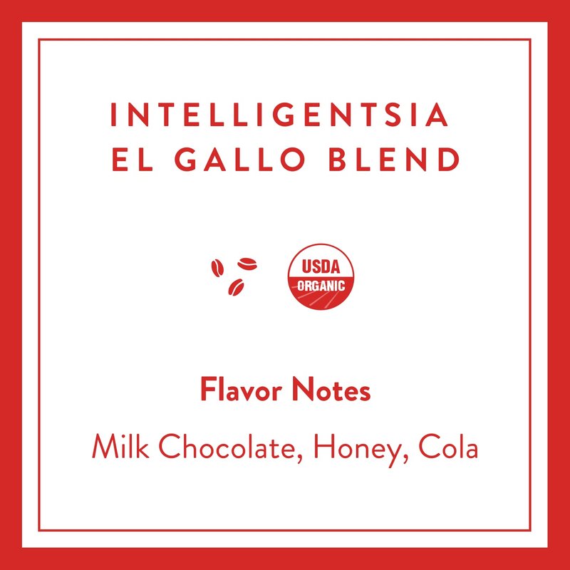 Intelligentsia Coffee, Light Roast K-Cup Coffee Pods for Keurig Brewers - Organic El Gallo 30 Count with Flavor Notes of Milk Chocolate, Honey and Cola (3 Boxes of 10 K-Cup Pods)