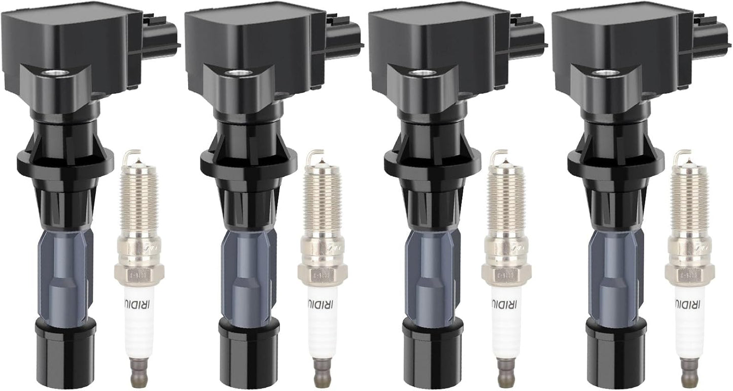 ECCPP 3 ignition coils with 3 iridium Spark Plugs,UF808,coils packs,for Smart Fortwo 2016-2017 0.9L‎224332428R,UF-808