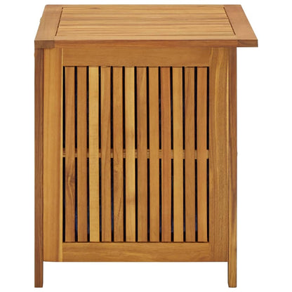 Fregramei Acacia Wood Patio Storage Box, Outdoor Storage Container, Wooden Portable Deck Box & Outdoor Container for Patio Garden Pool Yard, 23.6"x19.7"x22.8" Solid Wood Acacia,-164