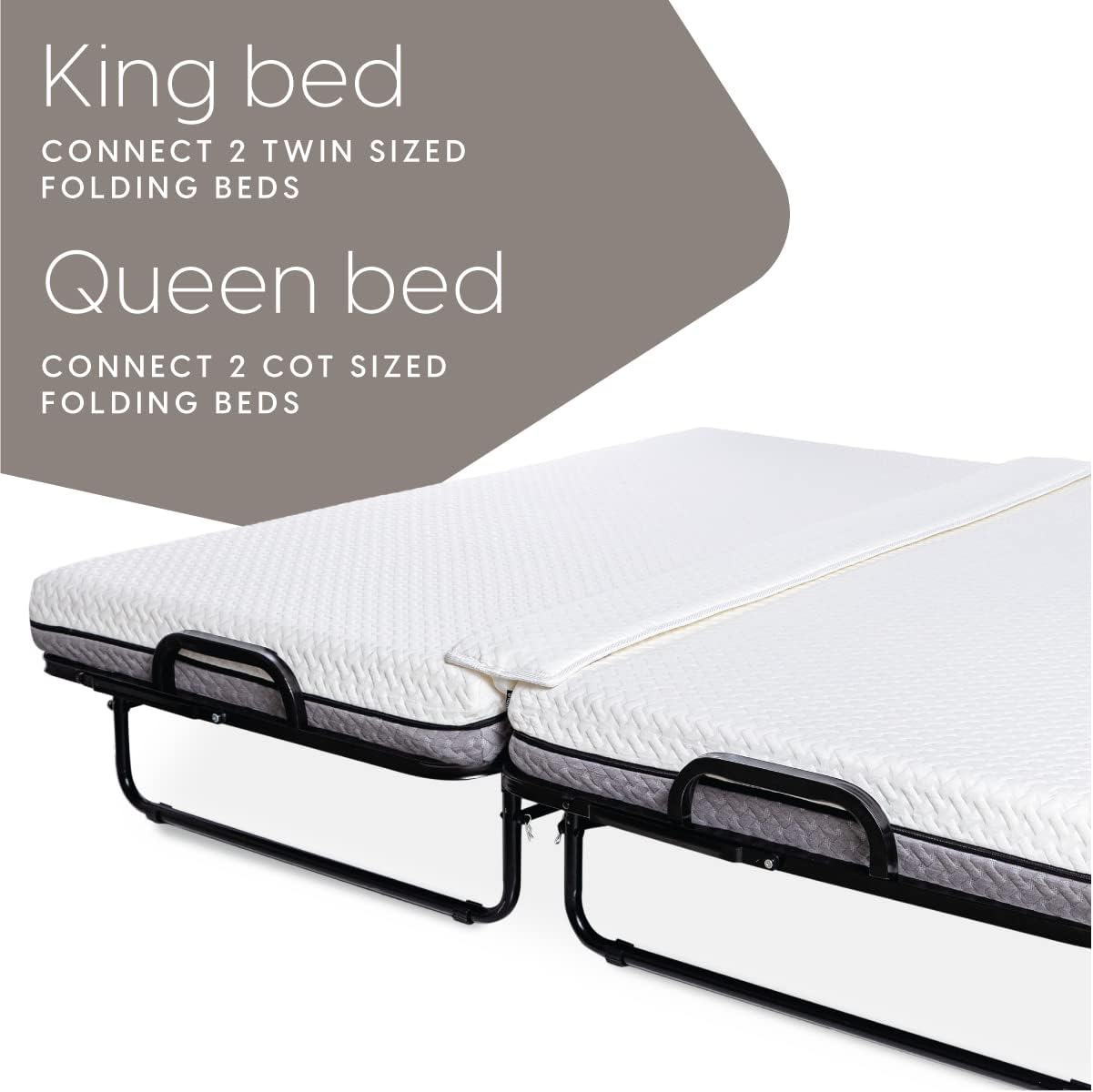 Milliard Diplomat Folding Bed Converter Kit, Bed Bridge Bed Gap Filler, Convert Cot to Queen, Twin to King