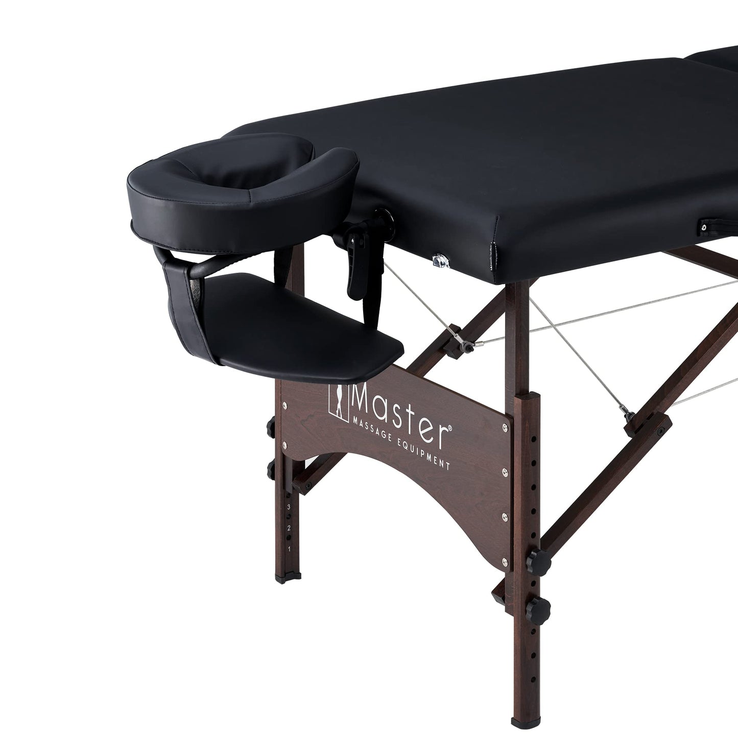 Master Massage Argo Black Portable Massage Table Package (Ambient Lighting System)