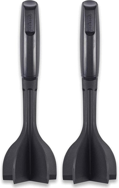 GoodCook Ground Meat Choppers - Heat-Resistant Nylon 5-Blade Set of 2 for Beef & Turkey, Black