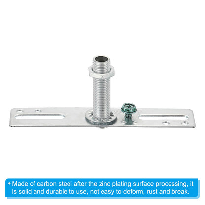 PATIKIL 4" Ceiling Light Plate Kit, 10 Pack Light Crossbar Mounting Bracket Universal Lamp Fixture Hardware Set for Chandelier Wall Light, Silver