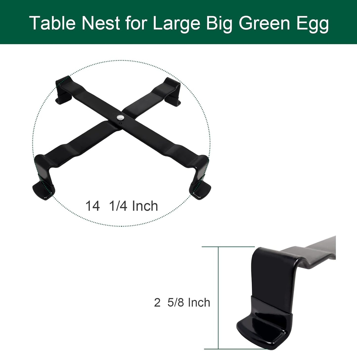 Grill Stand Table Nest for Large Big Green Egg, Big Green Egg Accessories Kamado Grill Table Nest Stand