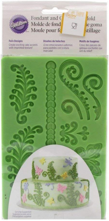 Wilton Silicone Mold for Fondant and Gum Paste, Ferns