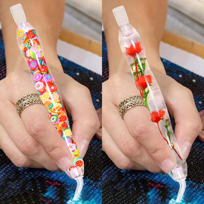 Praise V Do Diamond Painting Art Drill Accessories Pen Picker Tools Kit for Adult,5D Diamond Painting Bead Dotting Gem Dot Pen for Diamond Art Nail Art Flower Fruit