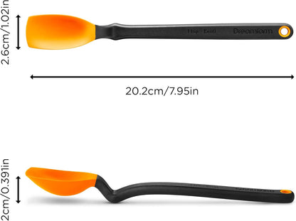 Dreamfarm Mini Supoon Non-Stick Spoon - Sit-Up Silicone Scraping, Cooking, 8" Orange