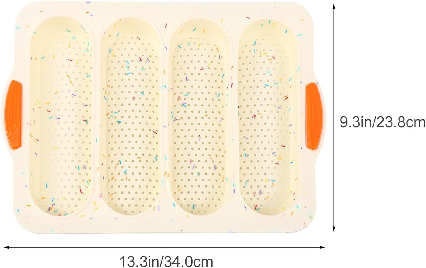 PRETYZOOM Silicone Baguette Mold, Non-stick French Bread Baking Pan, Household Bread Mould, Multipurpose Baking Tool