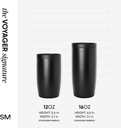 360 16oz Simple Modern Travel Coffee Mug Tumbler with Lid | Ceramic-Lined Insulated Stainless Steel Cold Brew Iced