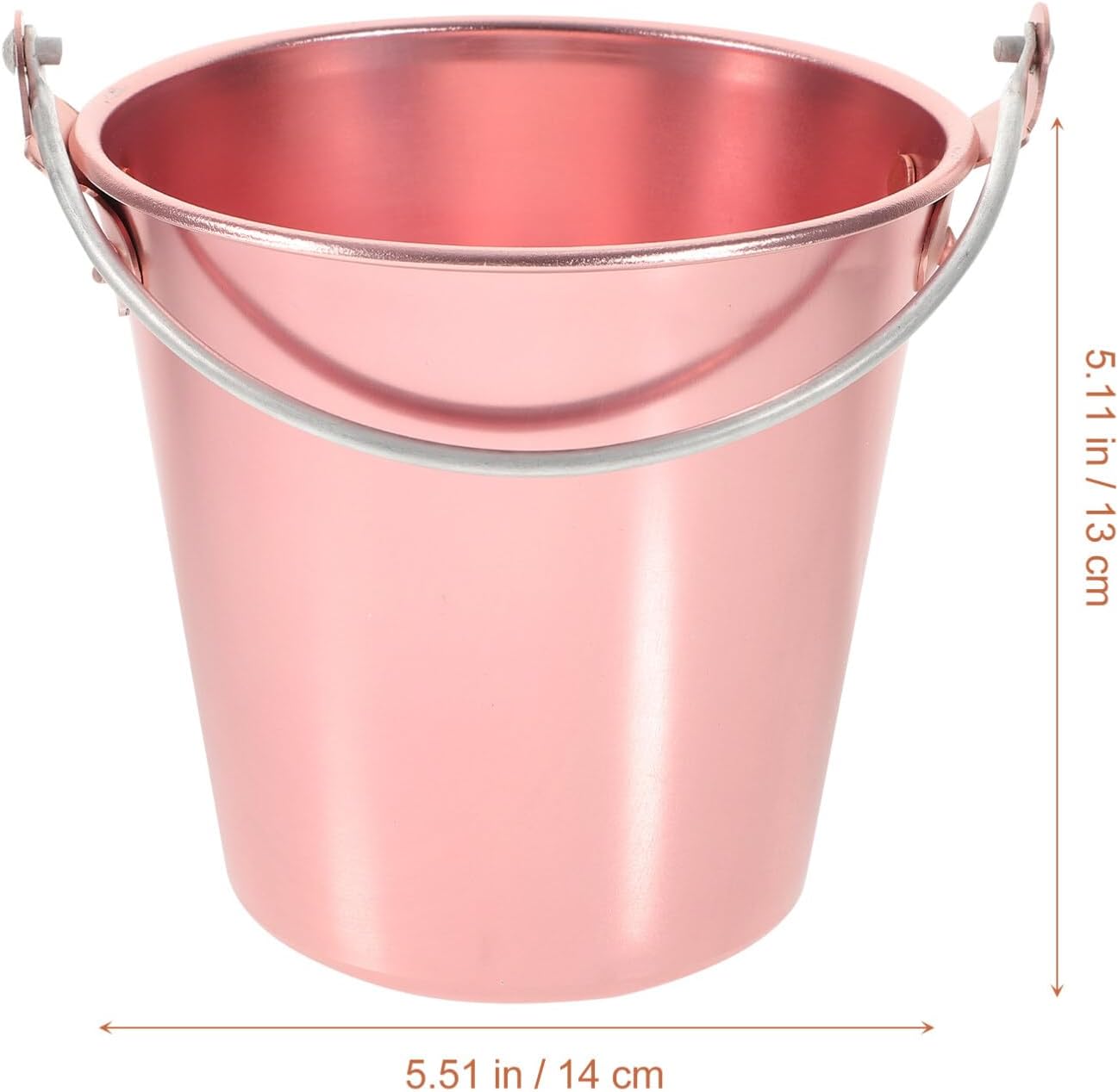 Metal Ice Bucket Pails for Beer & Wine, 1.25L Aluminum Alloy Cooler Bucket with Ice Tongs
