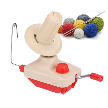 WGFOIP Thread Ball Winder, Hand Operated Plastic Metal Winders with Clip Table Design, Compact Yarn Winder for Knitting Sewing Projects