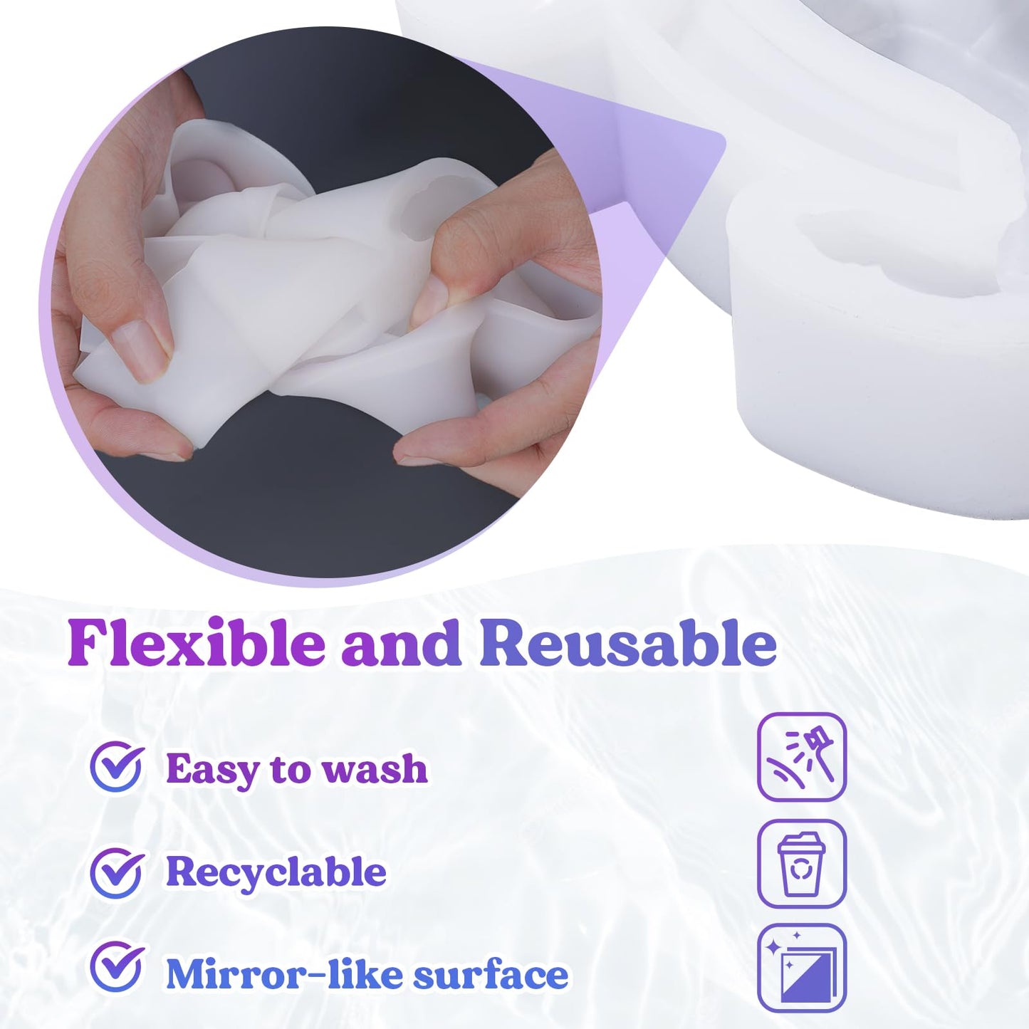 LET'S RESIN Turtle Shape Resin Molds, 3D Animal Silicone Molds for Epoxy Resin, Large Sea Turtle Marine Art Silicone Resin Molds for Craft, Ocean Theme Night Lights, Home Decor