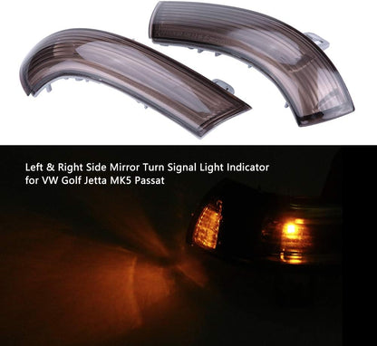 Estink Side Mirror Lamp Pair of Left & Right Turn Signal Light Indicator Replacement for VW Jetta
