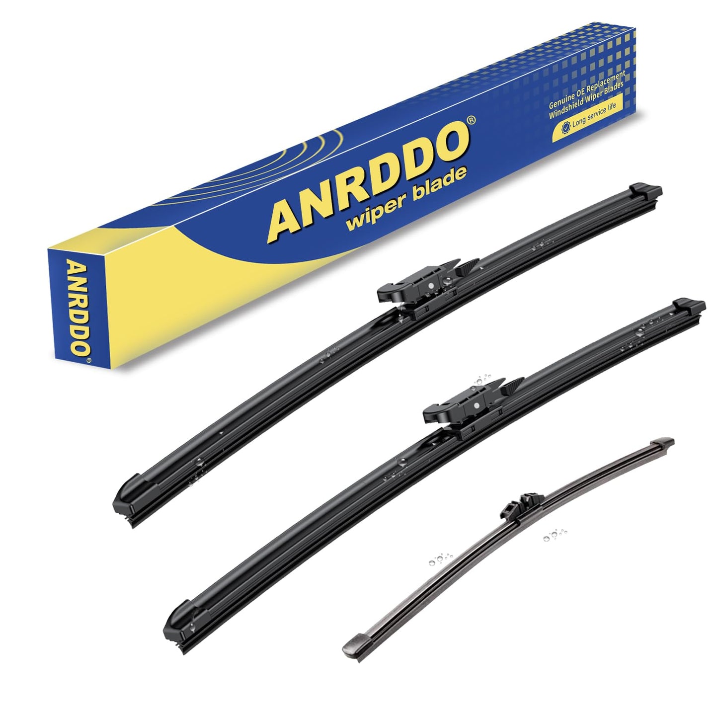 3 wipers Replacement For 2011-2016 2017 2018 2019 2020 2021 2022 2023 Ford Explorer Original Equipment Front and Rear Windshield Wiper Blades Set 26"+22"+11" (Set of 3) Pinch Tab