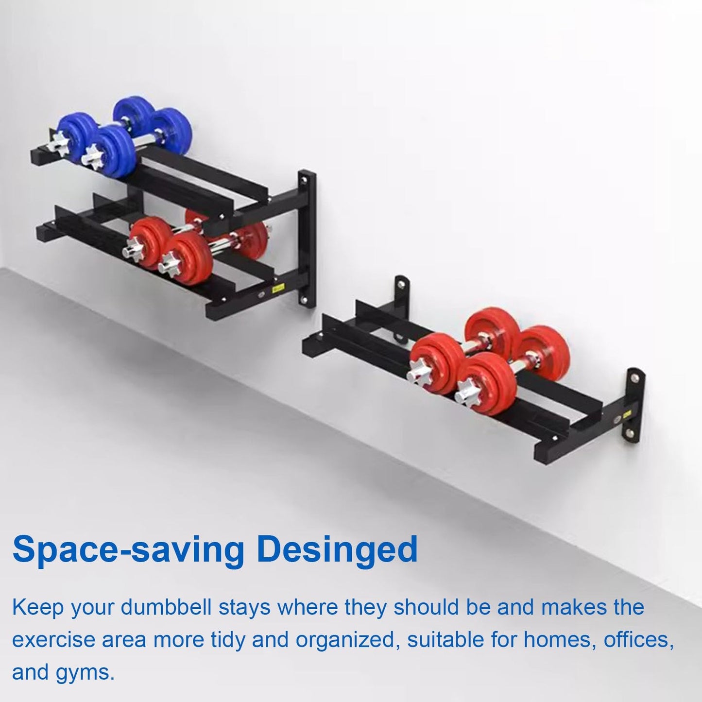UYCVT Adjustable Dumbbell Display Rack Only, Black Weight Storage Organizer Holder, Commercial Retail Store Fitness Room Studio Use
