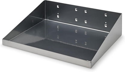 Triton Products 56120-SLV LocHook Shelf with Garment Hanger, 12" x 10", Silver