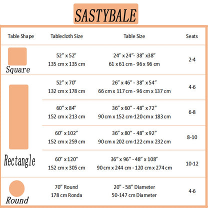 SASTYBALE Jacquard Tablecloth Flower Pattern Polyester Table Cloth Spill Proof Dust-Proof Wrinkle Resistant Table Cover for Kitchen Dining Tabletop Decor(Rectangle, 60" x 102" (8-10 Seats),Navy)