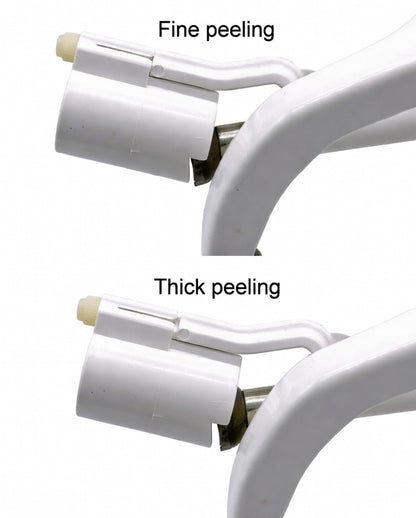 Automatic Orange Peeler Profesional Peels 3 Fruits/Vegetables Per Minute Electric Apple/Orange/Potato Peeler Rust-Resistant, Easy Cleanup, Plastic & Stainless Steel, White