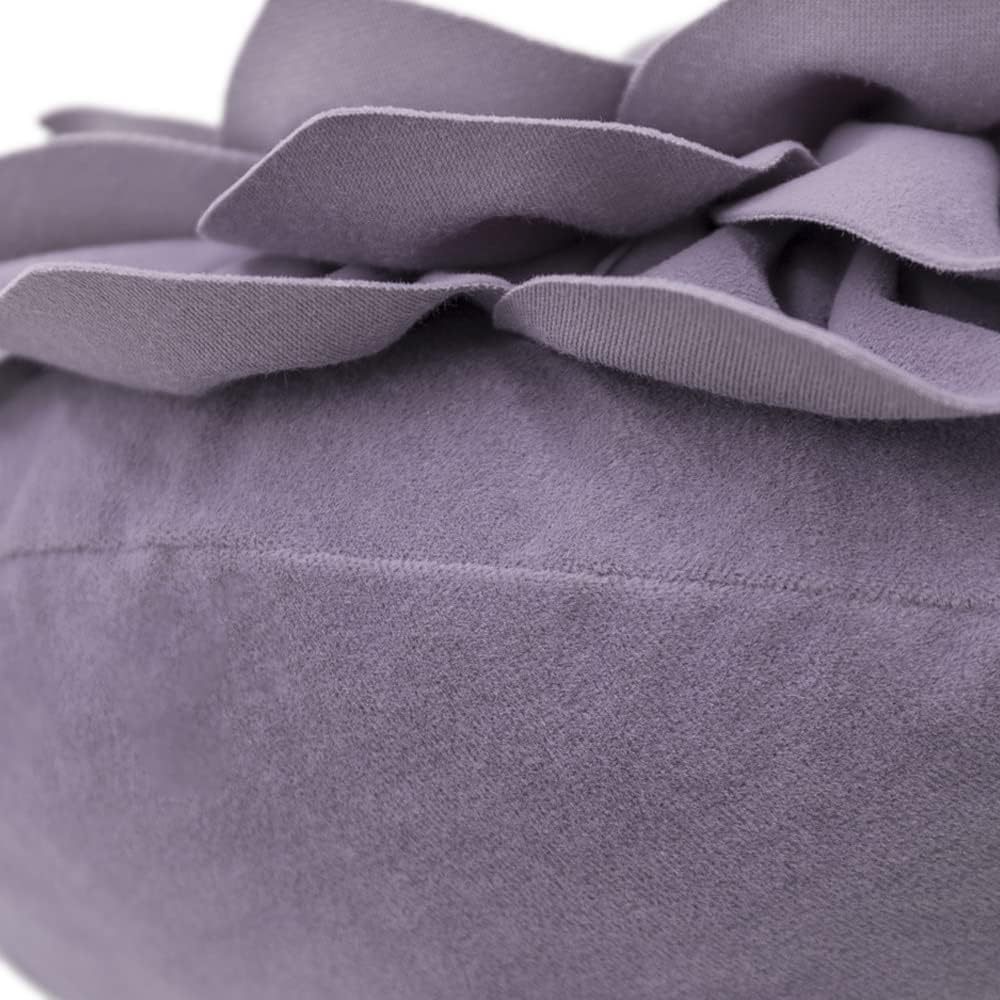 OiseauVoler 3D 12 Inch Decorative Flower Throw Pillows with Insert Included Accent Round Pillow Handmade Cushion