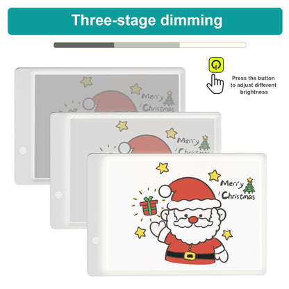 Upgraded A4 LCD Written Tablet LED Copy Board, Ultra-Thin Dimmable USB Charging Writing Tablet Copy Board 2 in 1 Light Pad for Memo, Diamond Painting, Tattoo, Drawing, Graffiti, Stencil Making