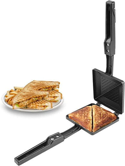 Toaster Sandwich Maker with 2 in 1 Peeler, Hot Sandwich Maker, Regular Gas Sandwich Toaster, Non-Stick Aluminum