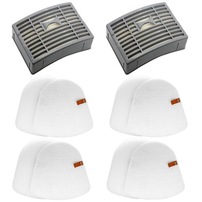 Lemige Vacuum Filters Replacement Parts for Shark Powered Lift-Away DLX NV580 Series NV581, NV581Q, NV585, NV586, 2 Post Filters + 4 Foam&Felt Filters, Part # XFFT580