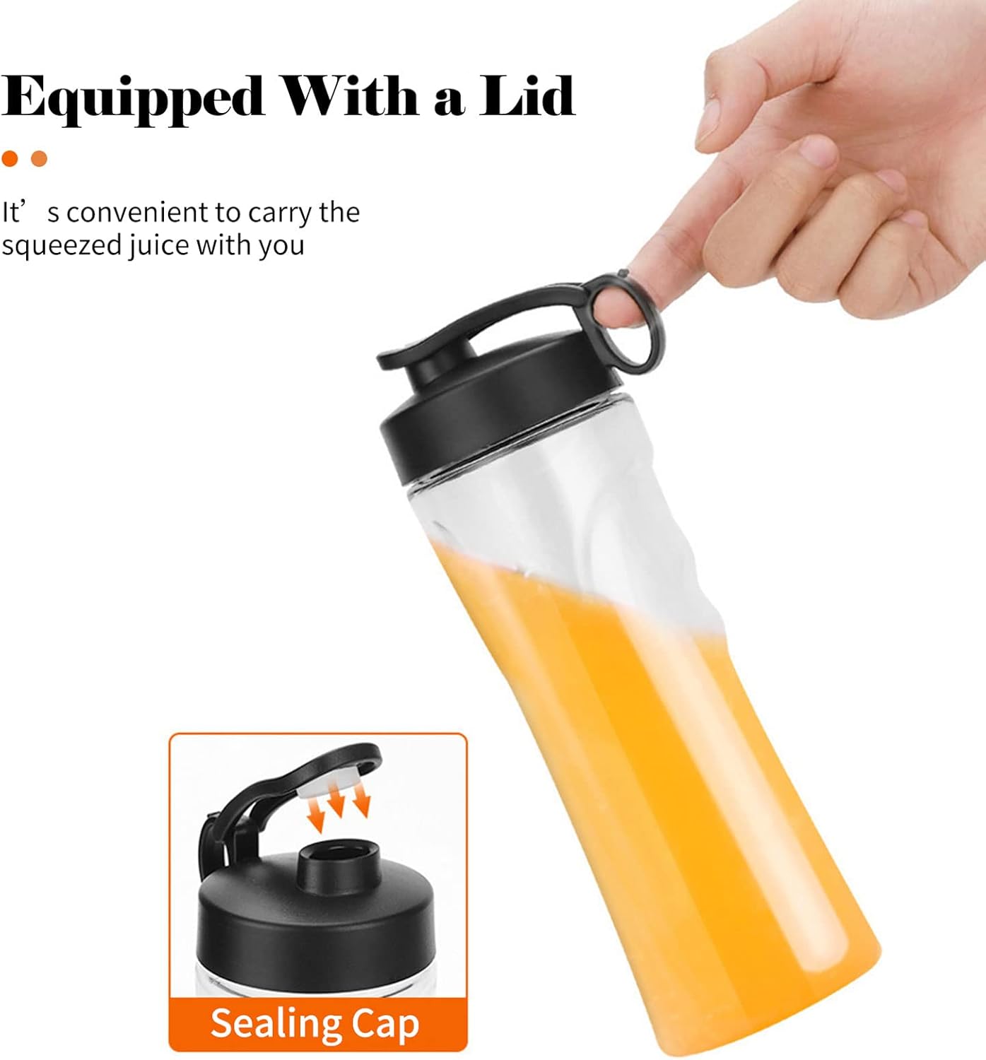 Blender, 350W Electric Fruit Mixer with Lids, Low Noise Countertop Blender for Home, Fruits, Vegetables (Three Cup)