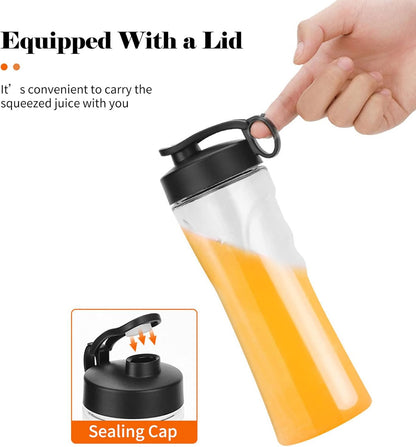 Blender, 350W Electric Fruit Mixer with Lids, Low Noise Countertop Blender for Home, Fruits, Vegetables (Three Cup)