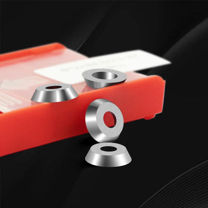 16mm Round Carbide Inserts for Woodturning, Indexable Tungsten Carbide Cutter Inserts Set fits for DIY Woodworking Wood Lathe Turning Finisher Hollower Tools with Screws 10pcs (M5*12)