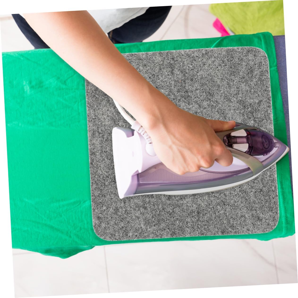 FOMIYES Felt Ironing Pad, Portable Ironing Mat, Wool Ironing Board Pad for Hot Pressing, Tabletop Ironing Mat