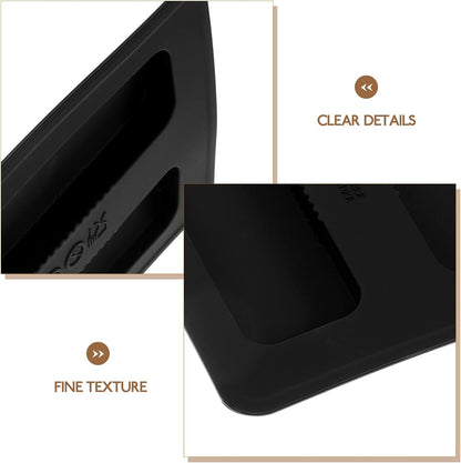 STOBAZA Silicone Toaster Lid, 2 Slices Toaster Cover, Kitchen Appliance Top Cover, Black