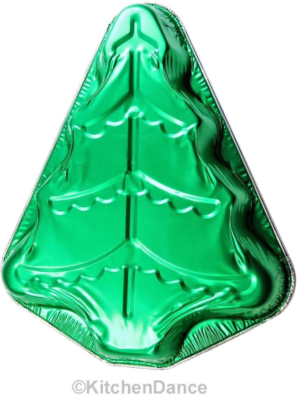 Handi-Foil Disposable Aluminum Christmas Tree Cake Pan, 10 Pack