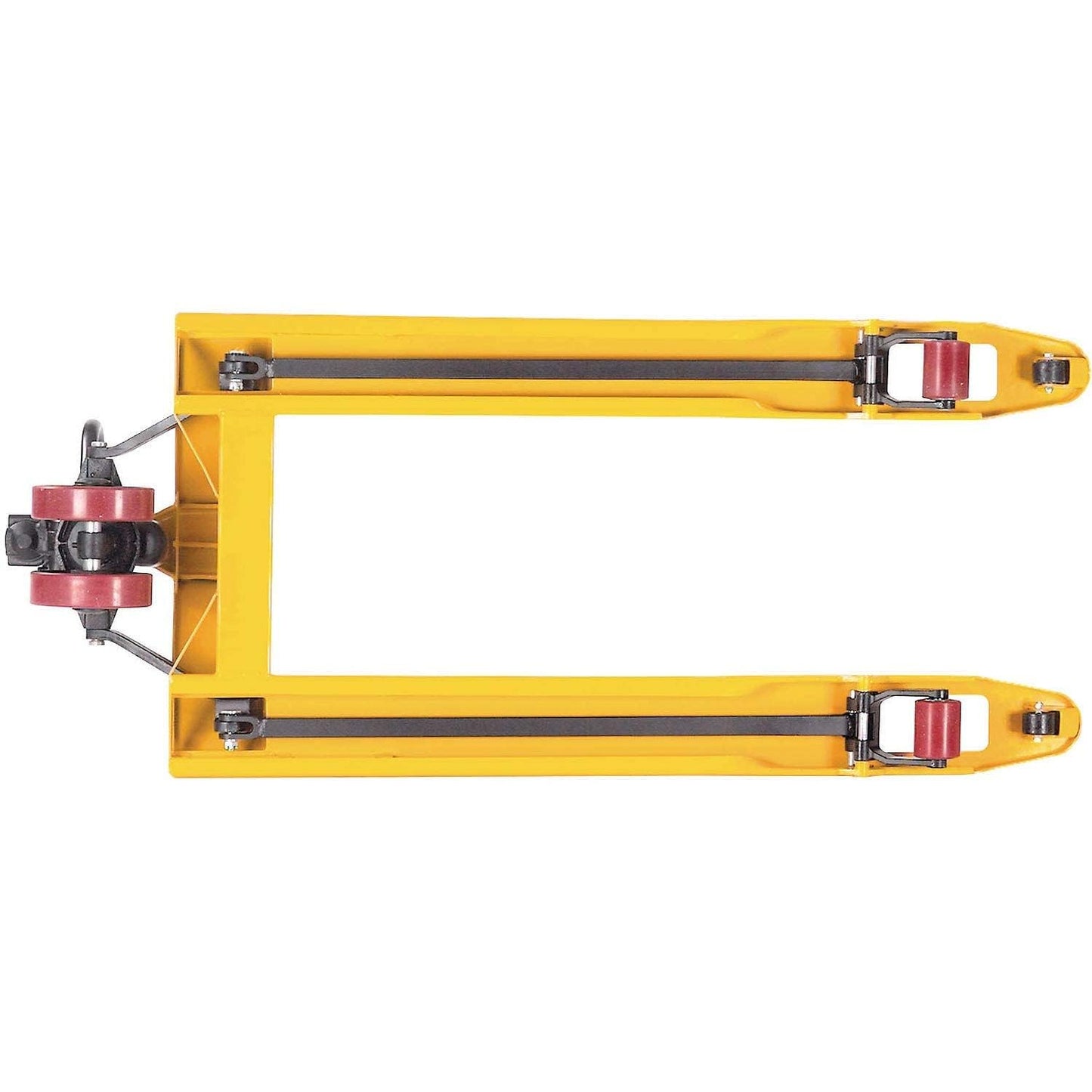 Global Industrial Manual Pallet Truck, 5500 Lb. Capacity, 21" W x 48" L Forks, Industrial Duty Narrow Forks Pallet Jack for Warehouse, Manufacturing and Retail