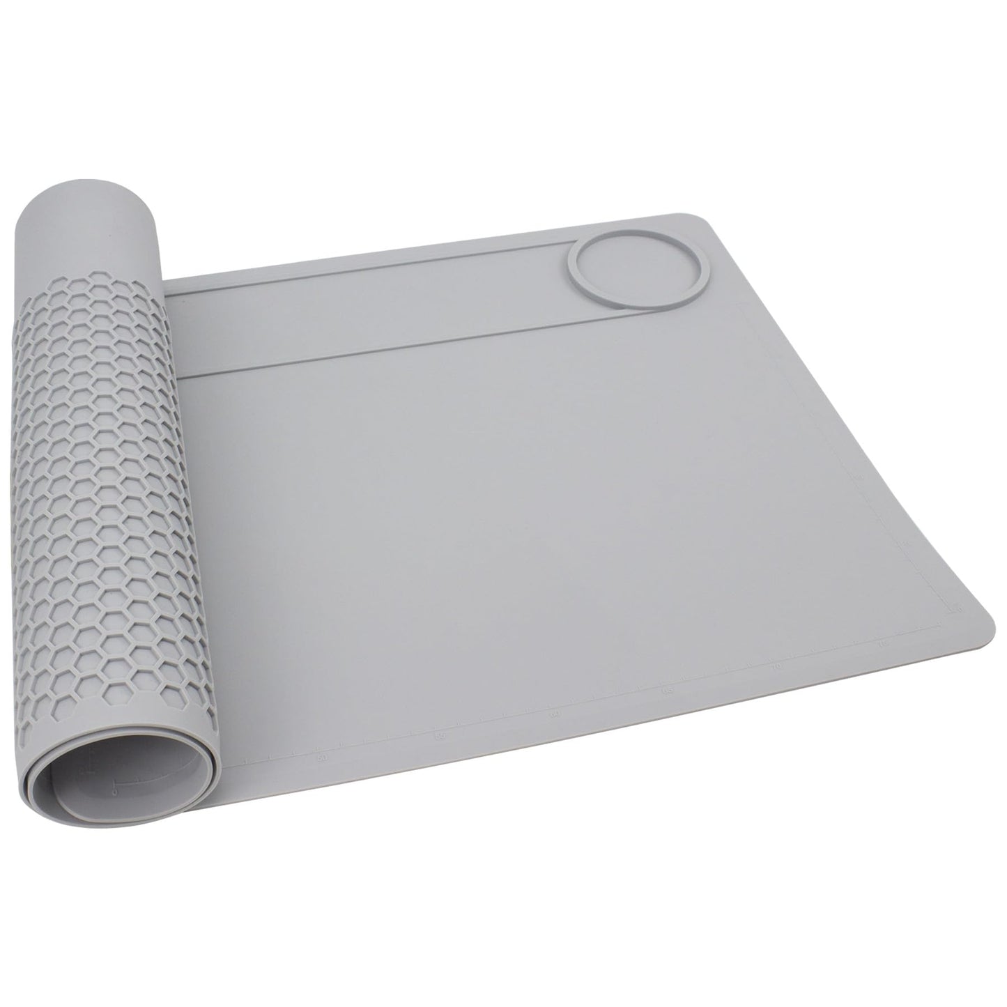 Extra Large Soldering Mat 32.7''x14.6'' Silicone Workbench Mat 932°F (500℃) Heat Resistant Soldering Mat Large Repair Work Mat for BGA and Gun Soldering Iron, Electronics Repair, DIY Projects (Grey)