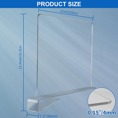 12 Inches Closet 6 Pack Closet [Extra Tall Version] Clear Shelf Dividers for Organization and Storage, Purse Organizer