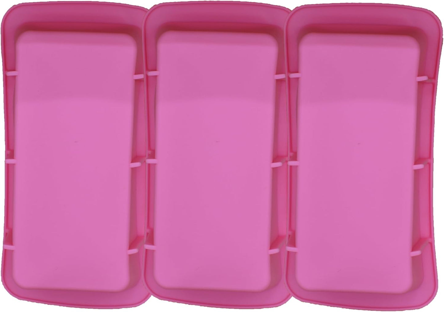 Keto Bread Loaf Silicone Mold, Single-Serve Reusable BPA-Free, Oven Safe Ice Cube Tray, 3-Pack