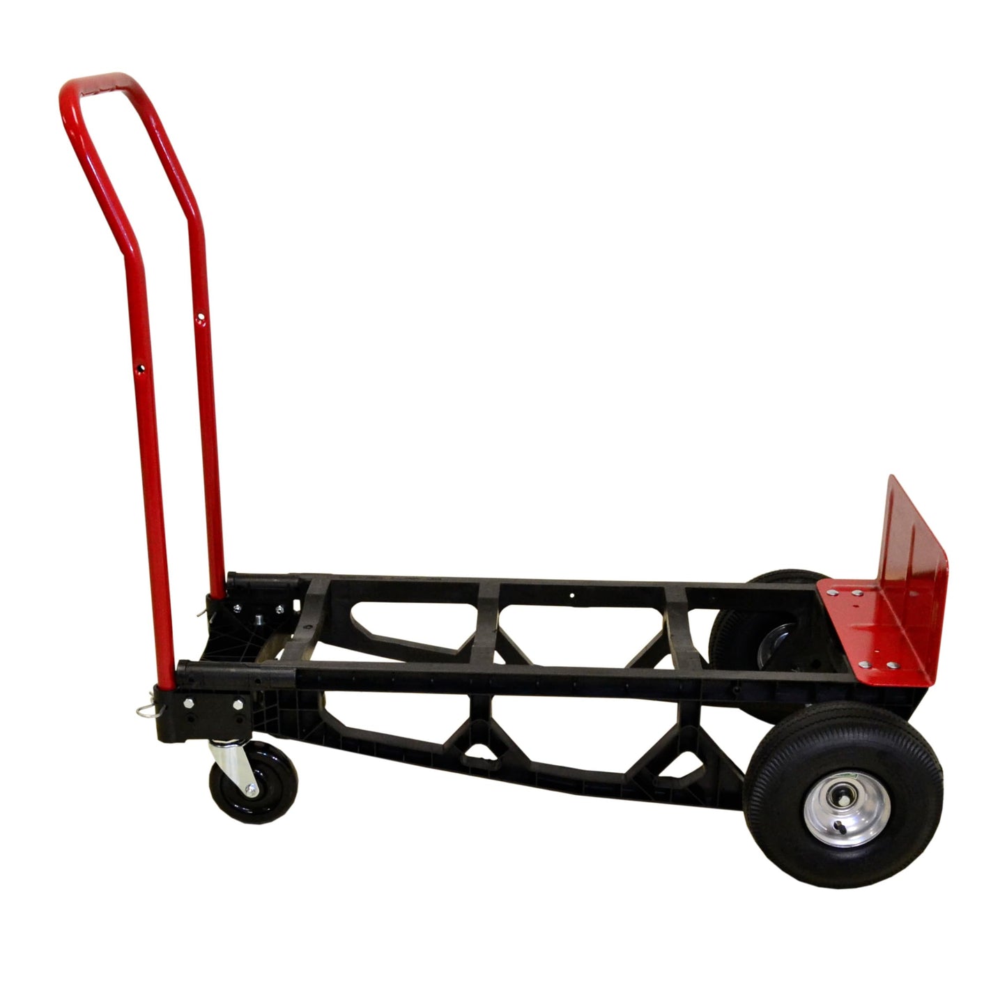 Milwaukee Hand Trucks 40611 Nylon Convertible Truck with 10-Inch Pneumatic Tires