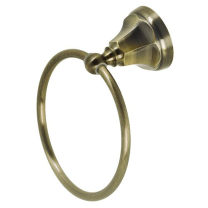 Kingston Brass BA4814AB Metropolitan -Towel Ring, Antique Brass