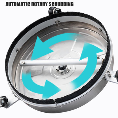 TRELVEX 15-inch Stainless Steel Surface Cleaner Attachment, Heavy-Duty Surface Cleaner Pressure Washer Surface Cleaner Efficient Cleaning Tool for Power Washers Stainless Steel